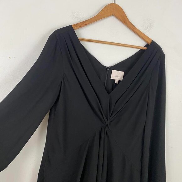 Cinq a sept Cecil black long sleeve twist mini dress - Picture 5 of 10